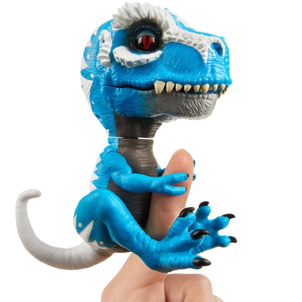 WowWee Fingerlings Untamed Mutant Dinosaur Raptor Series 2 Blue